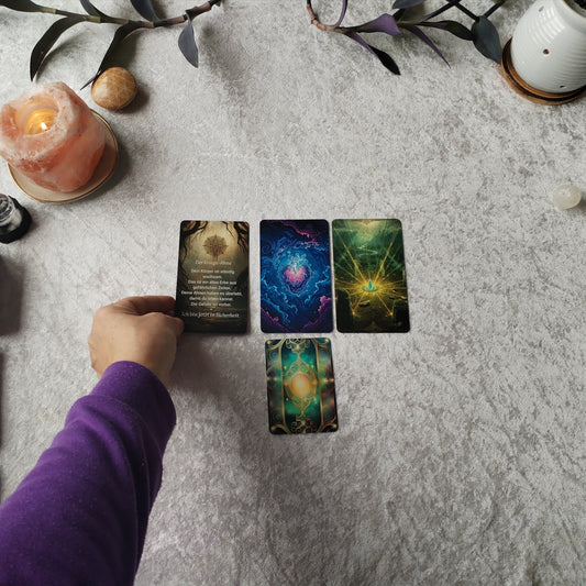 Kleine Kartenlegung als Videobotschaft