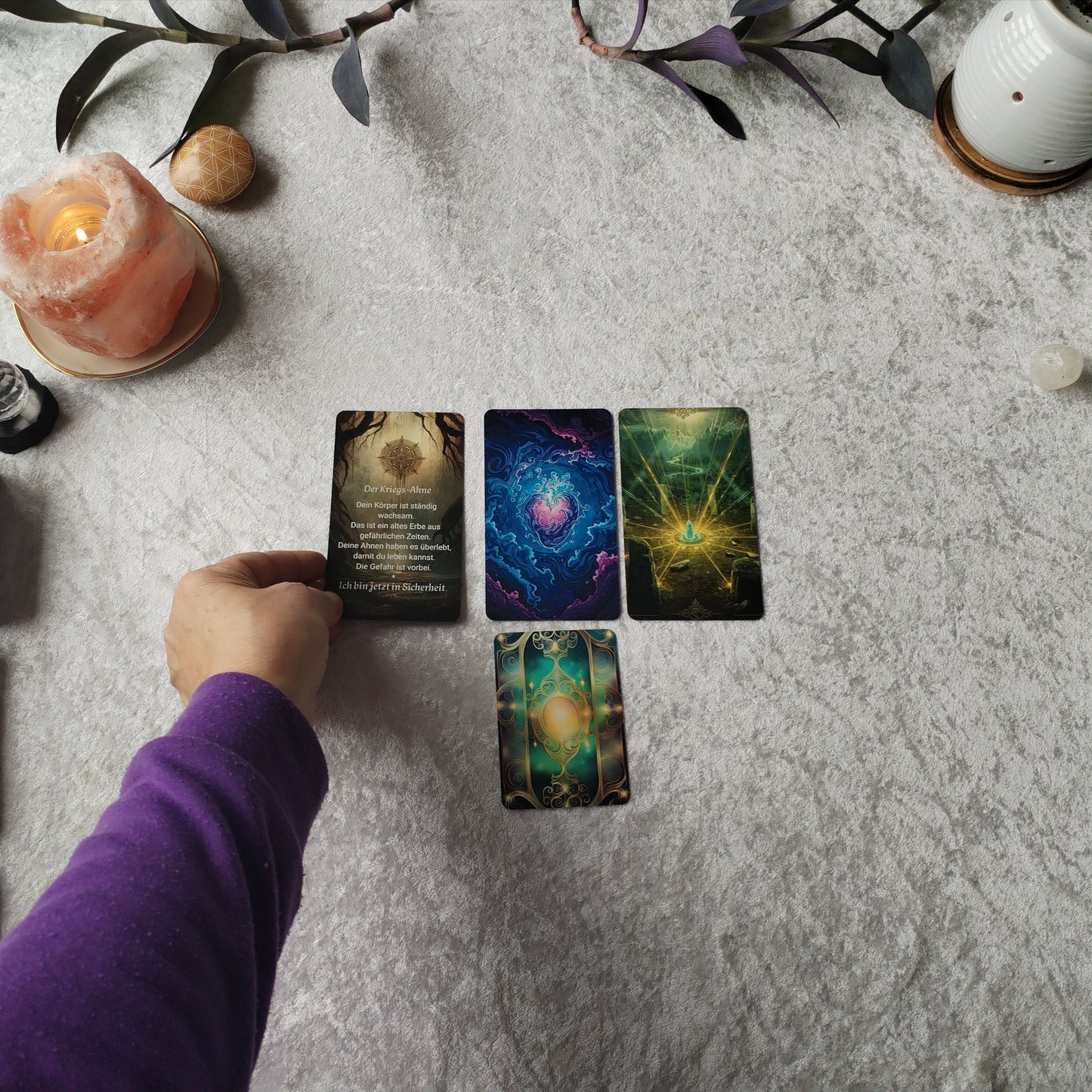 Kleine Kartenlegung als Videobotschaft