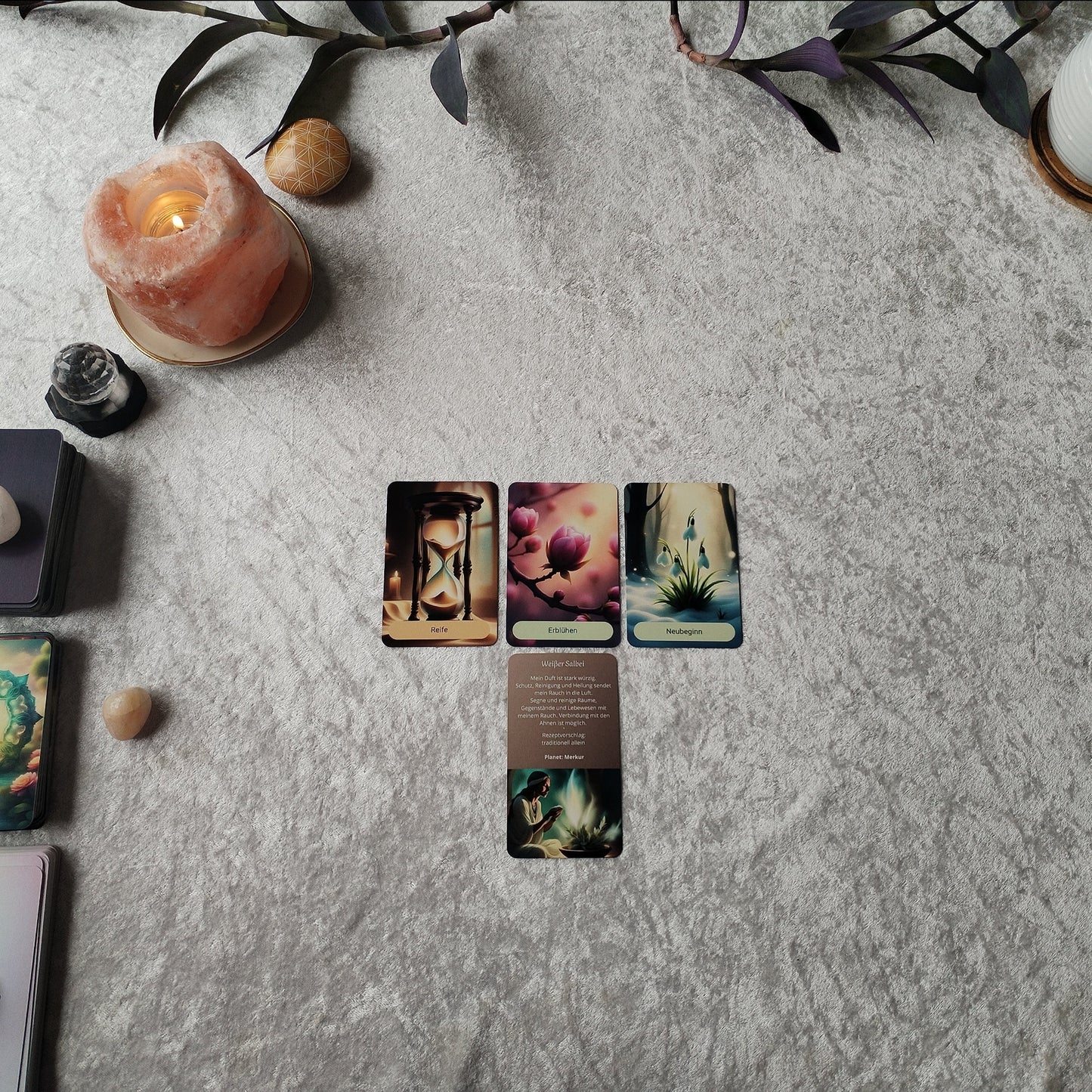 Kleine Kartenlegung als Videobotschaft