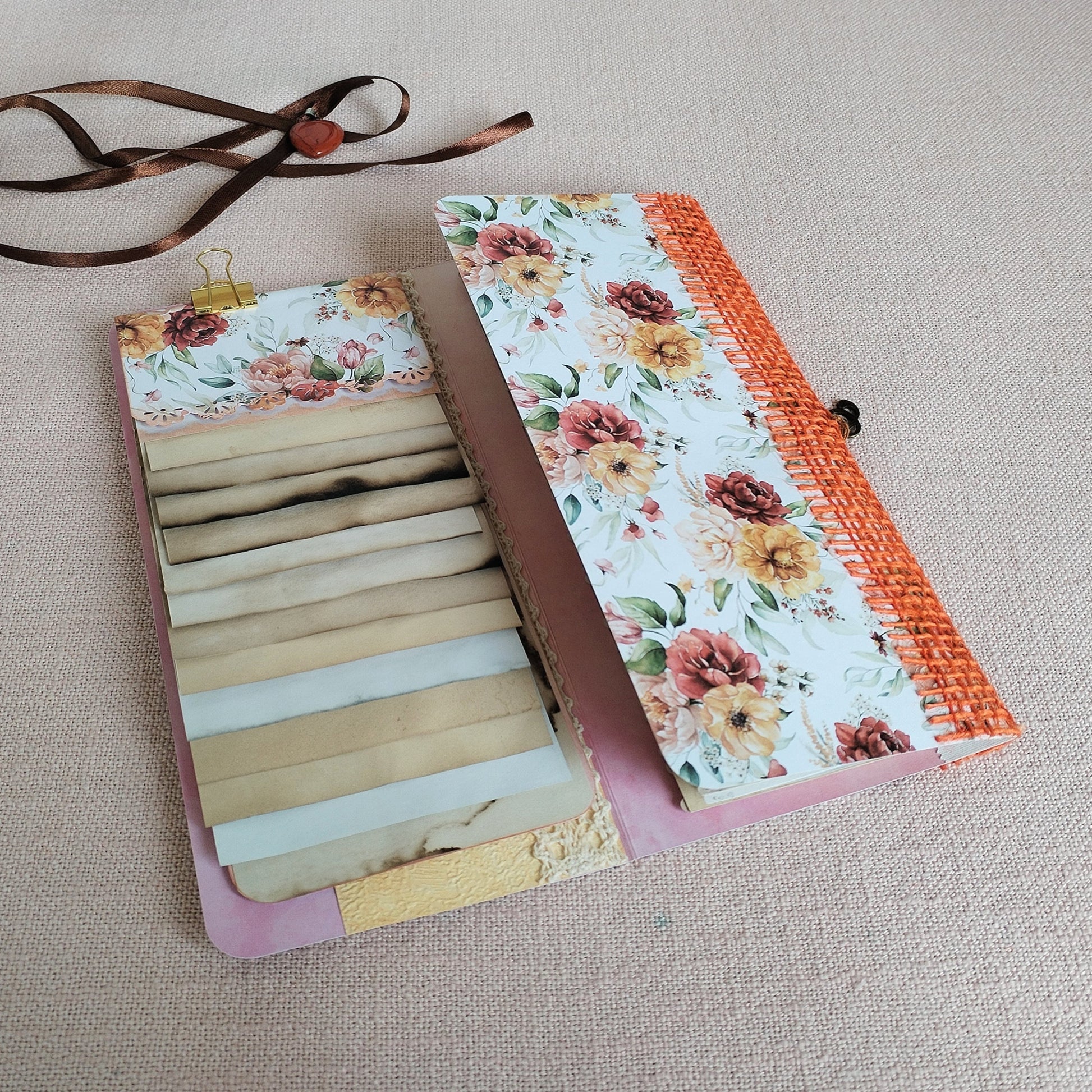 Long-Slim-Journal Innenseite mit Wasserfallblock.